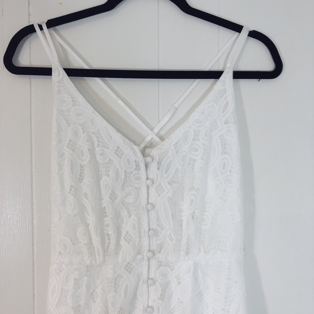 White Lace Jumpsuit!! - Picture 6 of 8